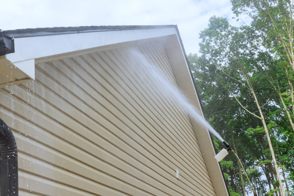 Pressure Washing completed by Nephew's Painting